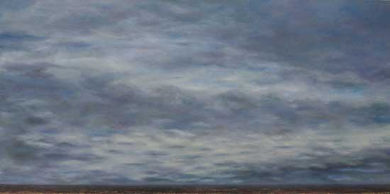 New Wave oil painting by Kim Adams